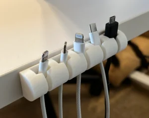 Organizador De Fios E Cabos Adesivo Em Mesa Escritório Carro