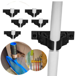 Kit Suporte De Vassoura Rodo Mop Gancho De Parede 5 Unidades